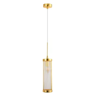 Светильник Crystal Lux TADEO SP1 D100 GOLD/TRANSPARENTE
