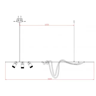 Люстра на штанге Kink Light 08039-180A,19