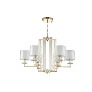 Люстра NICOLAS SP-PL6 GOLD/WHITE