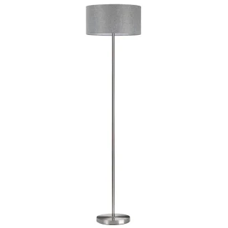 LUMION 8251/2F MODERNI LN25 000  никель/серый, металл/текстиль Торшер Е27 2*60W 220V NIKKI