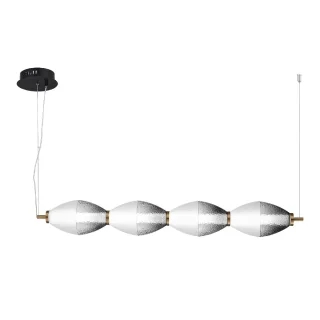 SL6130.403.24 Светильник подвесной ST-Luce Черный/Белый, Дымчатый LED 128W 3000K