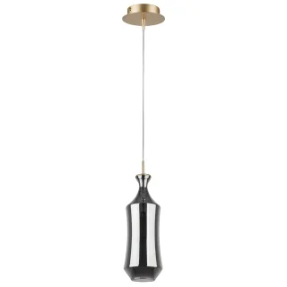 808038 Подвес FORMA 1х10W (led) E14 ШАМПАНЬ/ДЫМЧАТЫЙ