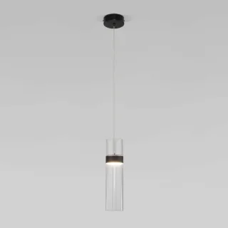 Подвесной светильник Eurosvet 50244/1 LED черный/прозрачный