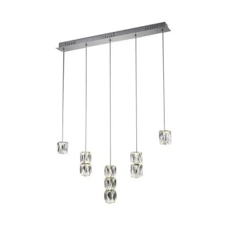 Подвесной светодиодный светильник Kink Light Аква-Кристалл 08620-5AS