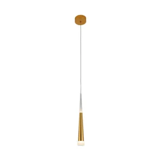 6114-1A,33 Подвес Рэй золото d8 h200 Led 7w (4000K)