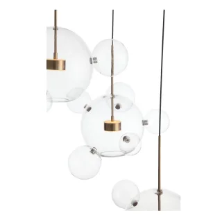 SL1133.203.03 Светильник подвесной ST-Luce Белый,Латунь/Прозрачный LED 3*14W 3000K  (из 4-х коробок)
