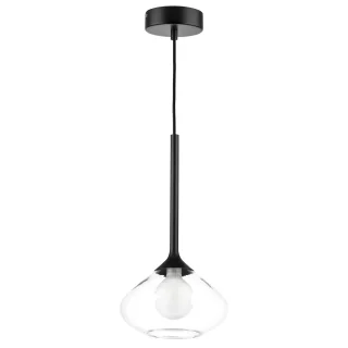 801203 Люстра VETRO 1х6W(led) G9 ЧЕРНЫЙ/ПРОЗРАЧНЫЙ