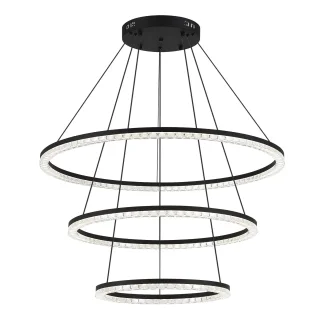 SL1018.403.03 Светильник подвесной ST-Luce черный/прозрачный LED 3*130W 4000K