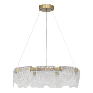 SL6021.203.54 Светильник подвесной ST-Luce золотистый/прозрачный LED 1*54W 3000K