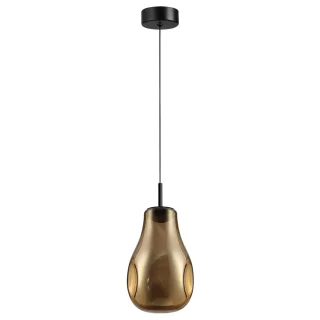 ODEON LIGHT 5098/4LA PENDANT ODL25 423 черный/золотой/металл/стекло Подвес LED 4W 4000K 388Лм NAVE