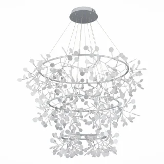 SL379.103.486 Люстра подвесная ST-Luce Серебристый/Белый LED 486*0,5W 3500K