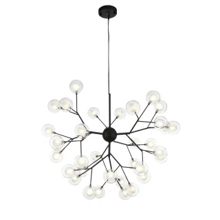 SL376.403.36 Светильник подвесной ST-Luce Черный/Прозрачный, Белый G4 LED 36*2W