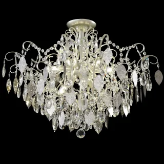 Светильник потолочный Crystal Lux ESMIRALDA PL9 SILVER