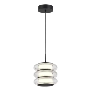 SL6239.403.03 Светильник подвесной ST-Luce черный/прозрачный LED 1*16W 3000K