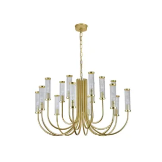Подвесная люстра Newport 4558+4+4/C mat.gold