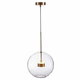 SL1133.223.01 Светильник подвесной ST-Luce Латунь/Прозрачный LED 1*14W 3000K