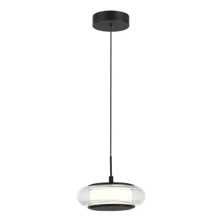 SL6239.403.01 Светильник подвесной ST-Luce черный/прозрачный LED 1*7W 3000K