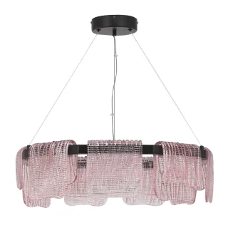 SL6021.403.54 Светильник подвесной ST-Luce черный/розовый LED 1*54W 3000K