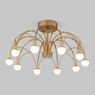 Люстра на штанге Eurosvet 90031/10 LED золото