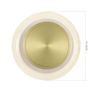 SL6239.201.03 Светильник настенный ST-Luce золото/прозрачный LED 1*7W 3000K