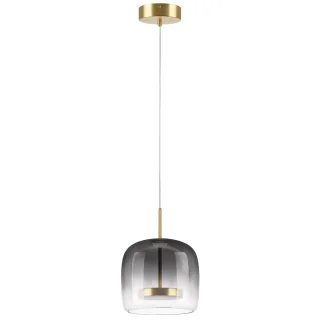 804018 Люстра CUPOLA LED 1х18W 900LM ЗОЛОТО/ДЫМЧАТЫЙ 3000K
