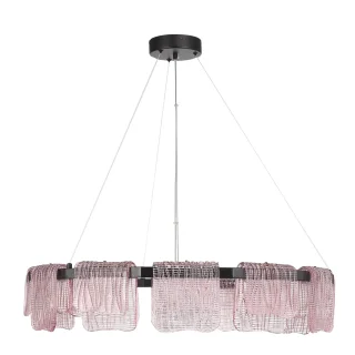 SL6021.403.66 Светильник подвесной ST-Luce черный/розовый LED 1*66W 3000K