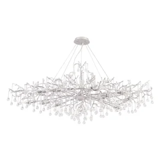 Подвесная люстра Crystal Lux REINA V2 SP12 L1500 SILVER PATINA