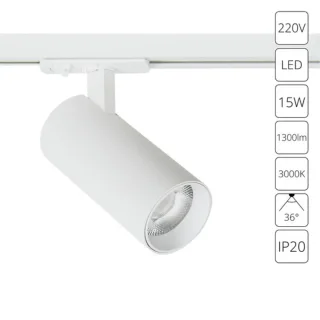Трековый светильник Arte Lamp BENE A1936PL-1WH