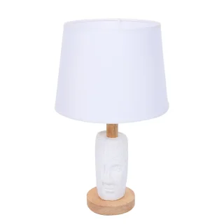 8210/1T MODERNI LN25 белый, керамика/текстиль Настольная лампа Е27 1*60W 220V VISIONA