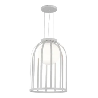 SL6129.503.01 Светильник подвесной ST-Luce Белый/Белый E27 1*60W