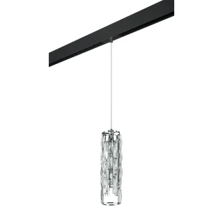PRO722030 Светильник д/1-фазн трека LIMPIO 4х6W(led) G9 ХРОМ/ПРОЗРАЧНЫЙ/ЧЕРНЫЙ (722030+595007)