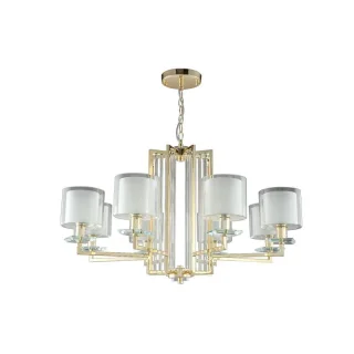 Люстра NICOLAS SP-PL8 GOLD/WHITE