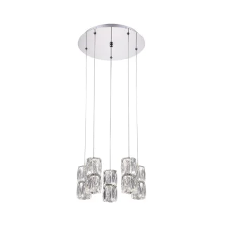 Подвесная светодиодная люстра Kink Light Аква-Кристалл 08620-5A