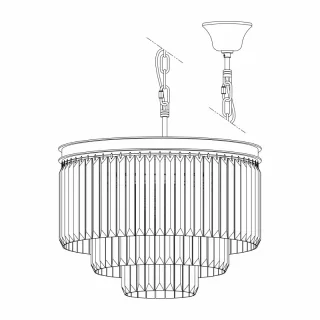 Каскадная люстра Citilux CL332131