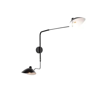 SL305.401.02 Светильник настенный ST-Luce Черный/Черный, Белый E27 2*60W