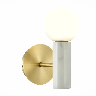 SL1210.501.01 Светильник настенный ST-Luce Золотистый, Белый/Белый G9 1*5W
