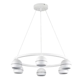 8254/6 COMFI LN25 белый, металл Светильник подвесной LED GX53 6*7W 220V LUAZANA