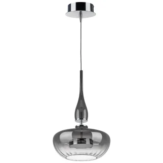 804401 Люстра ASTRA LED 12W 580LM ХРОМ/ДЫМЧАТЫЙ 3000K