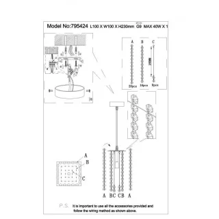 Подвесной светильник Lightstar 795424
