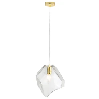 Светильник подвесной Crystal Lux NUESTRO SP1 GOLD/TRANSPARENT