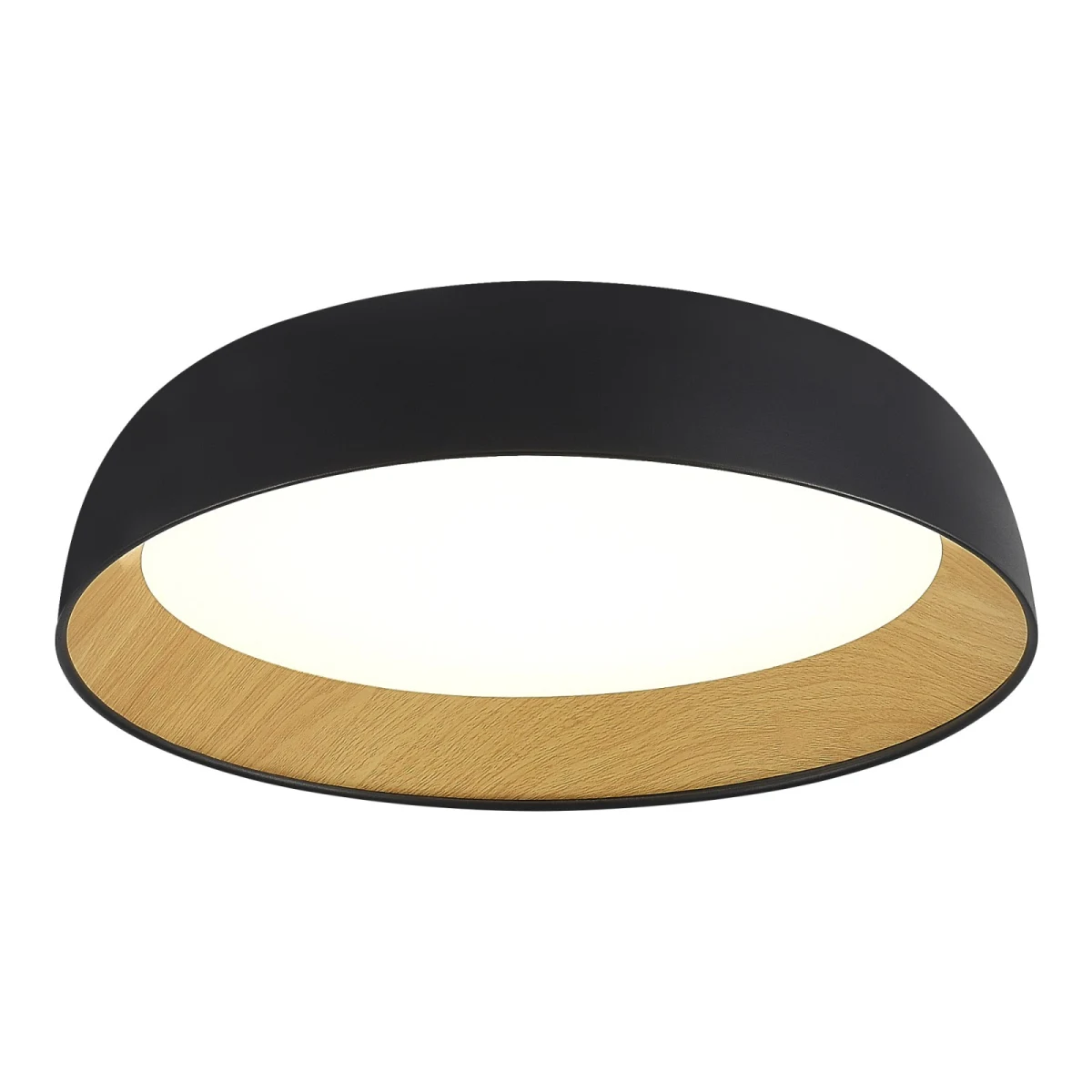 SLE1812-402-01 Светильник потолочный Черный, Древесный/белая LED 1*36W 4000K МЬЮЗЕ