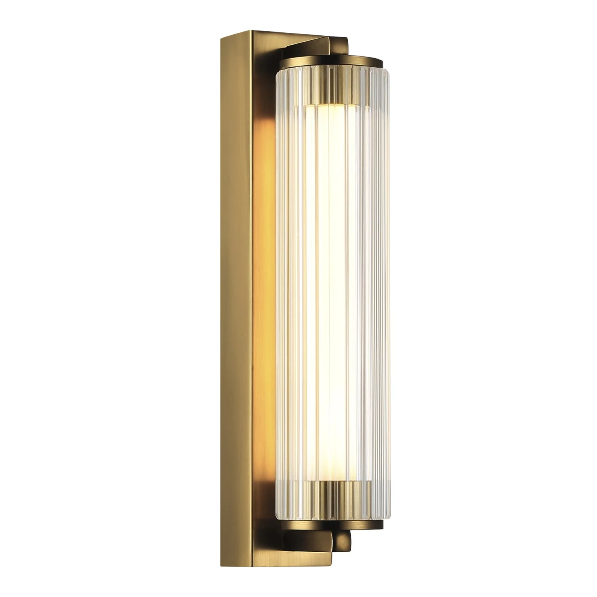 utsenka-SL6224.301.01 Светильник настенный ST-Luce Латунь/Прозрачный LED 1*8W 4000K БАМБУ