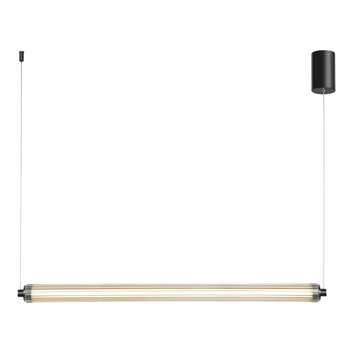 utsenka-SL6224.413.01 Светильник подвесной ST-Luce Черный/Прозрачный LED 1*30W 4000K БАМБУ