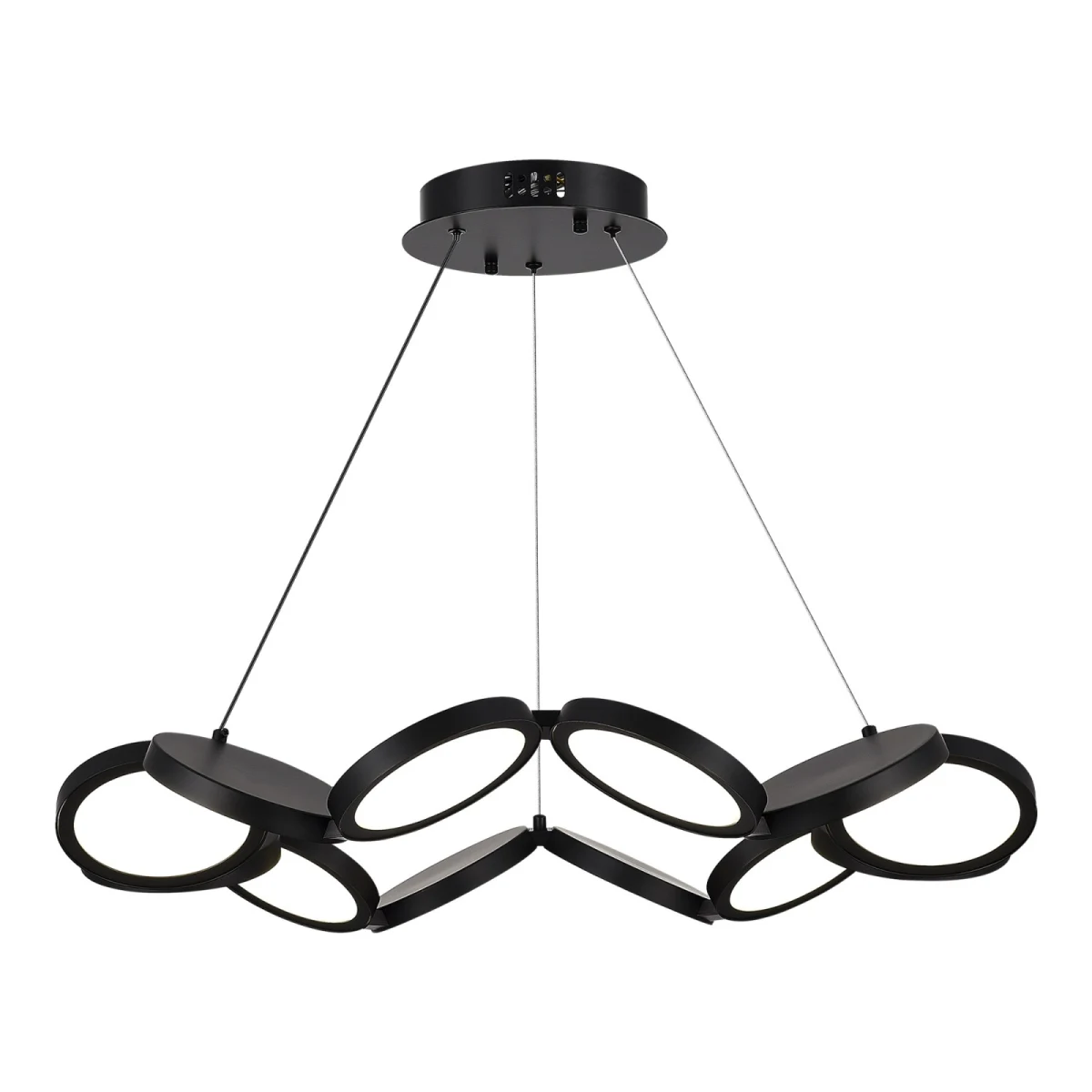 utsenka-SL6508.403.01 Светильник подвесной ST-Luce Черный/Белый LED 1*60W 4000K РИО