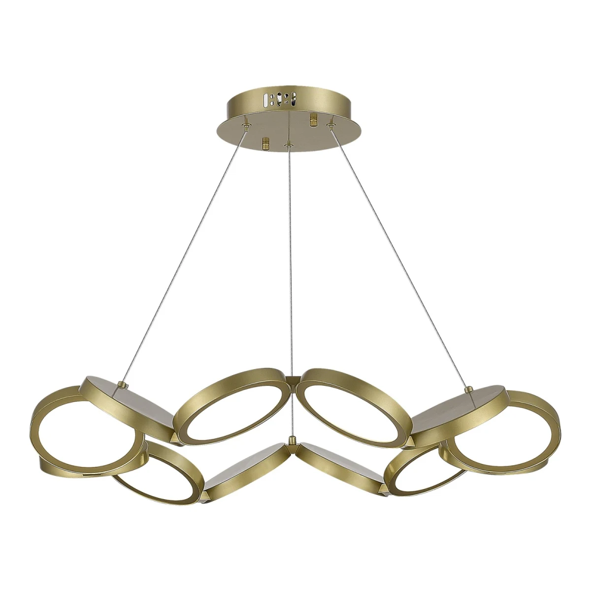 utsenka-SL6508.203.01 Светильник подвесной ST-Luce Матово Золотистый/Белый LED 1*60W 4000K РИО