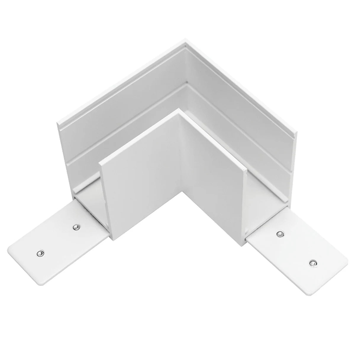 Соединитель PRO L-образный горизонтальный Teta Lightstar, белый 505126-ALU
