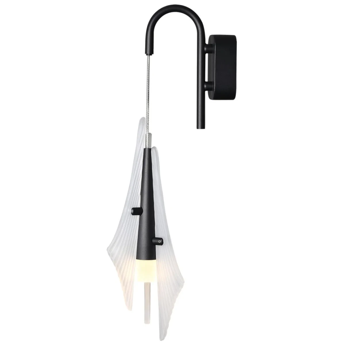 ODEON LIGHT 5442/6WLA L-VISION ODL_EX26 черный/бел.матовый/металл/стекло/акрил Бра LED*6W 3000K 633Л