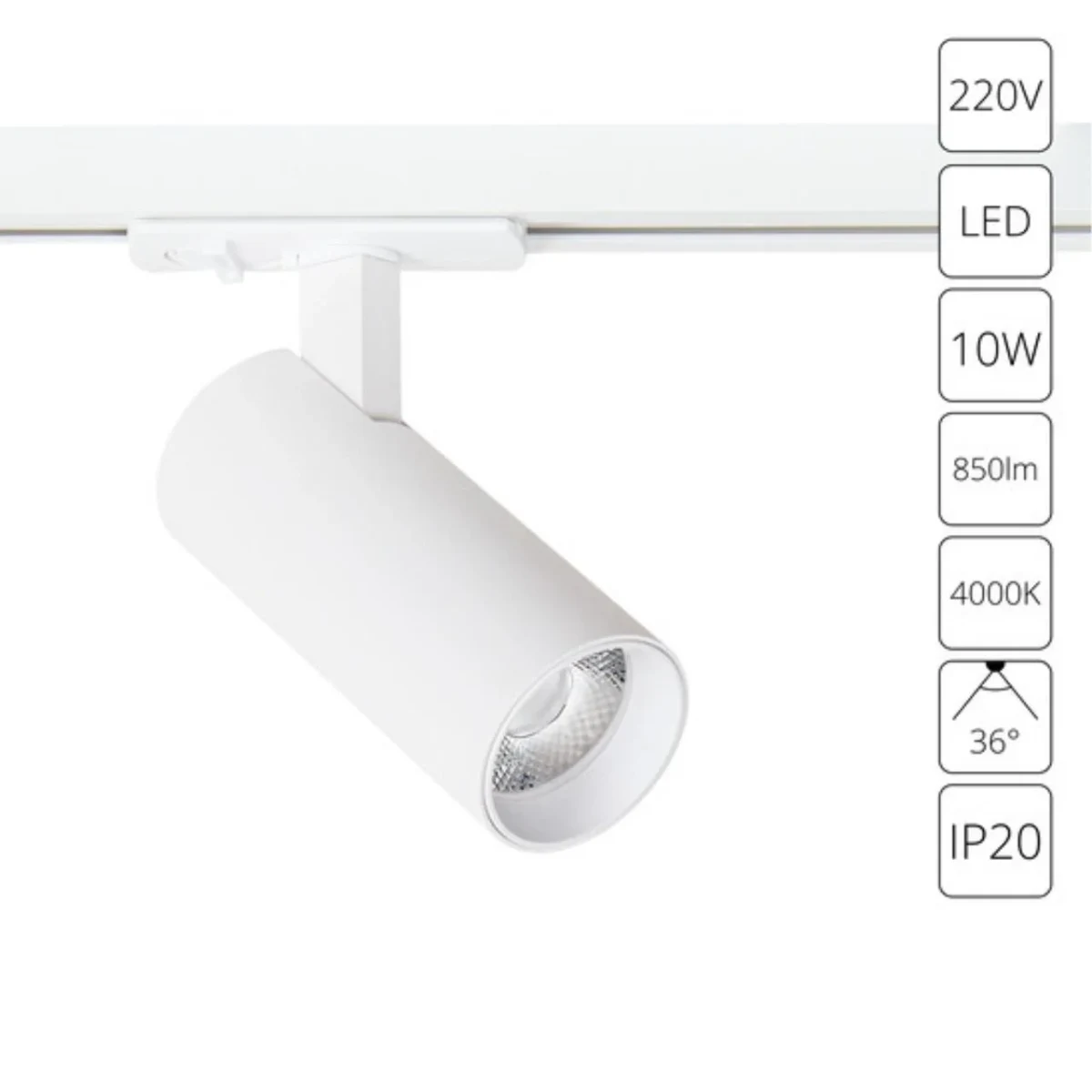 Трековый светильник Arte Lamp BENE A1945PL-1WH