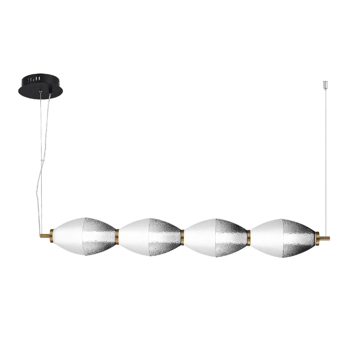 SL6130.403.24 Светильник подвесной ST-Luce Черный/Белый, Дымчатый LED 128W 3000K