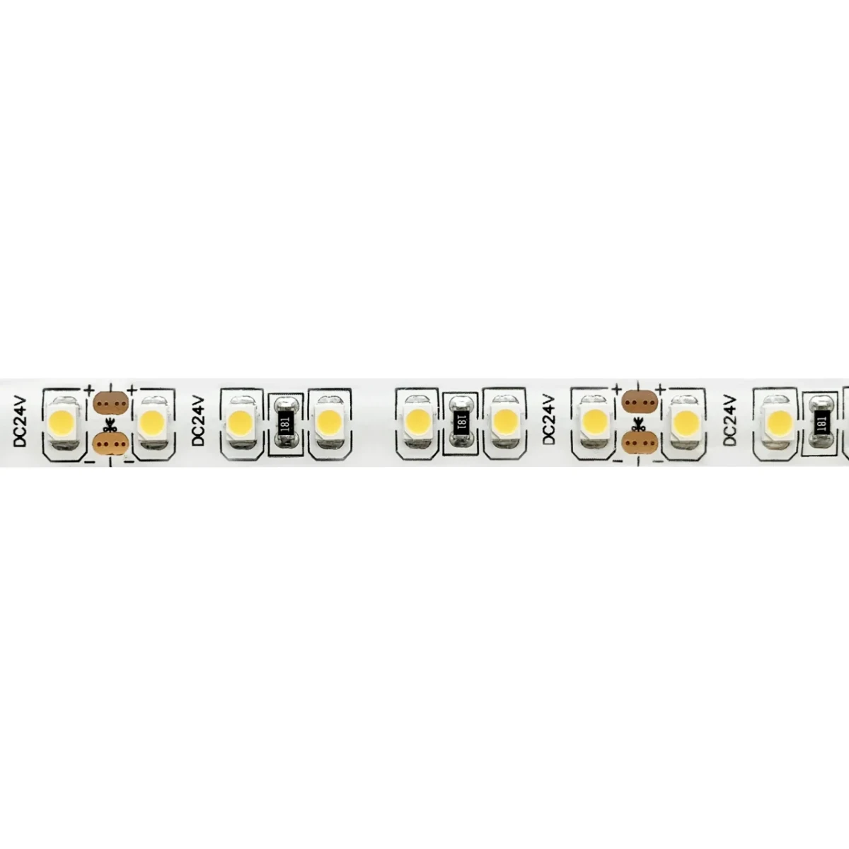ST016.310.65 Светодиодная лента  - 60leds/м*9.6W/мW 3000K 860Lm Ra80 120° IP65 L1 000xW8xH2 24V